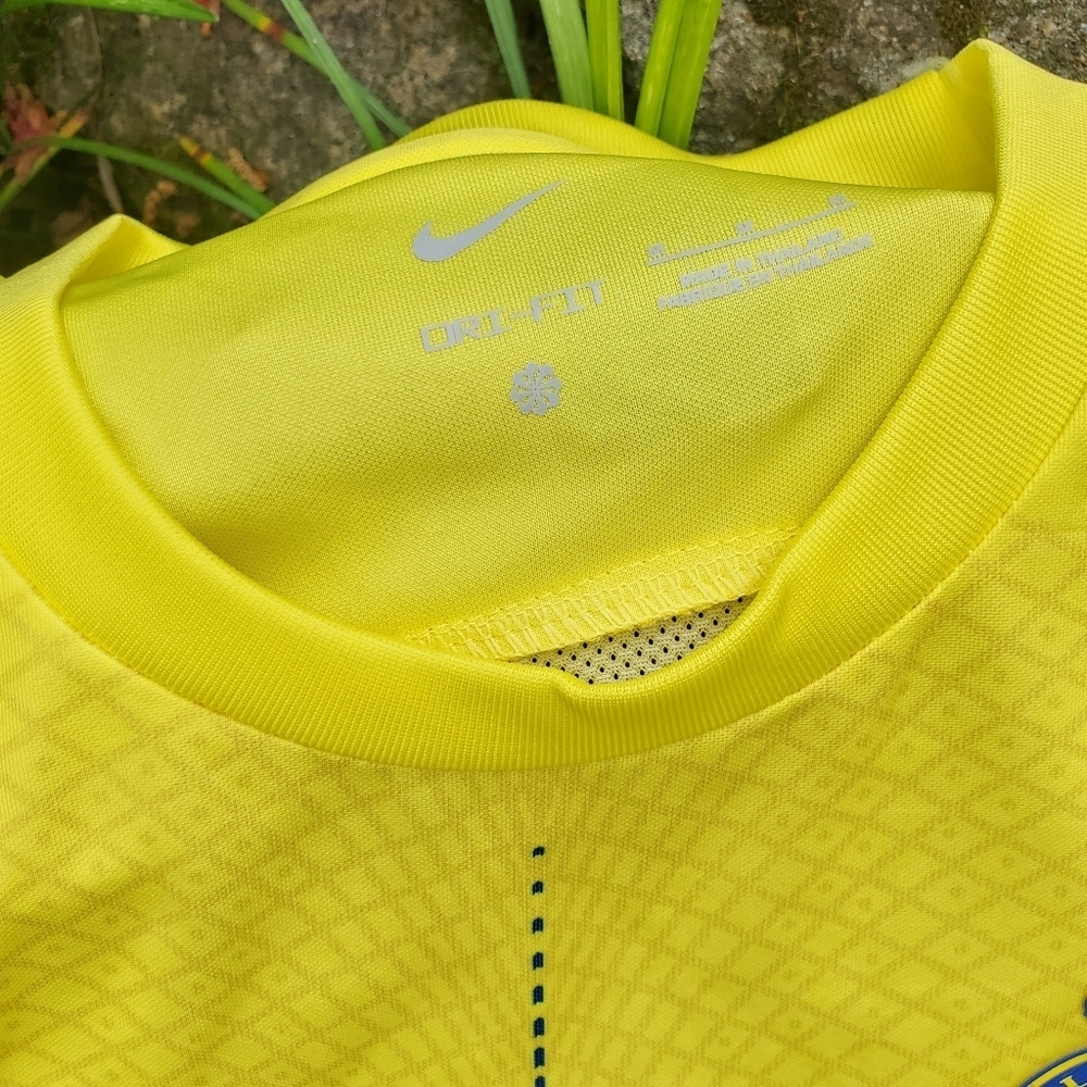 Al Nassr Football Club Jersey Medium Mane KAFD Yellow Mens - Picture 2 of 8